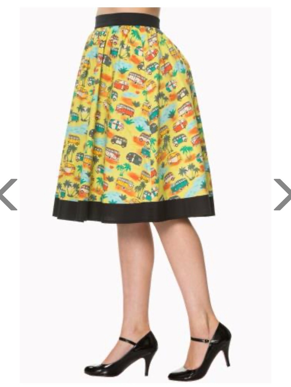 Dancing Days By Banned Vans Colorful Print Cotton Midi Short Skirt Women’s M
